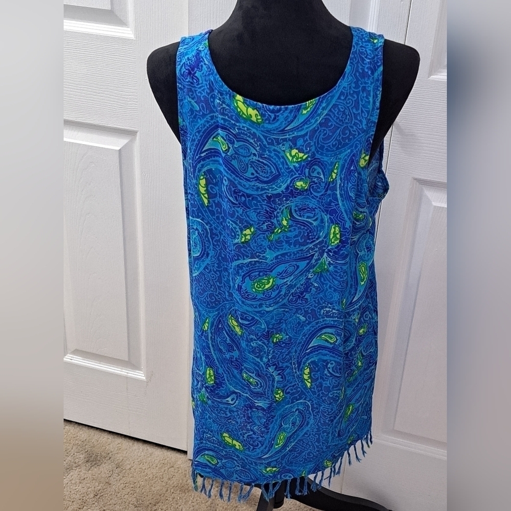 Angel Beach Swim/Bathing Suit Cover Up With Fringe  Size M